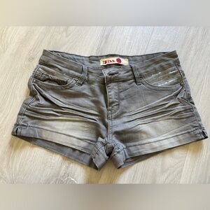 Gray shorts with sparkles